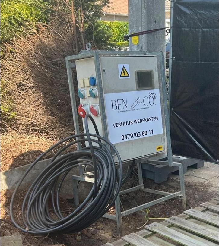 TE HUUR werfkasten aan lage prijs!, Doe-het-zelf en Bouw, Elektriciteit en Kabels, Zo goed als nieuw, Ophalen