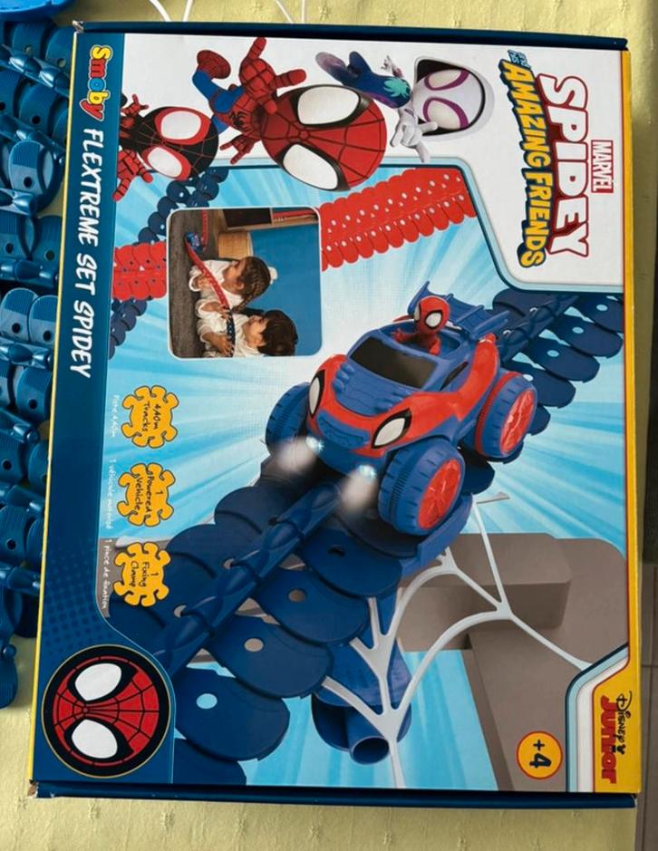 1ste doos: Smoby Spidey & Amazing Friends Flextreme Racebaan, Kinderen en Baby's, Speelgoed | Buiten | Voertuigen en Loopfietsen