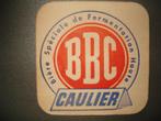 Bierviltje Caulier Brussel 6 : R/V : 96 x 96 mm, Ophalen of Verzenden, Gebruikt, Viltje(s)