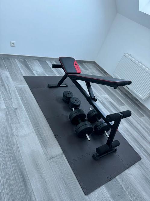 Banc - haltères - tapis, Sports & Fitness, Accessoires de sport de tir