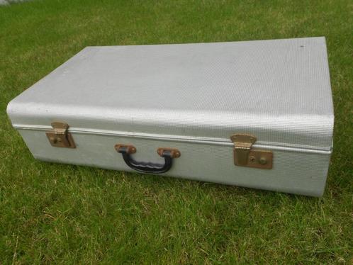 antieke grote  aluminium reiskoffer - valies, Antiek en Kunst, Curiosa en Brocante, Ophalen of Verzenden