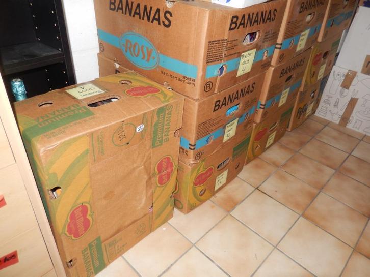 5 Bananen dozen met boeken(van alles wat), Divers, Lots de brocante, Utilisé, Enlèvement