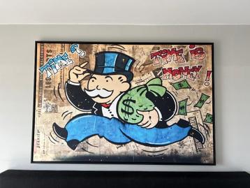 The running rich man canvas beschikbaar voor biedingen