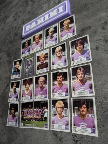 PANINI FOOTBALL 82 RSC ANDERLECHT 19 STICKERS 1982 beschikbaar voor biedingen