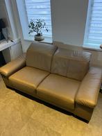 Canapé 3 places en cuir taupe, Maison & Meubles, Enlèvement, Cuir