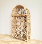 Magnifique grand casier à vin vintage en rotin !, Enlèvement ou Envoi