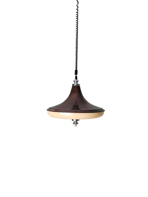 Vintage 70's hanglamp - Massive, Huis en Inrichting, Lampen | Hanglampen, Zo goed als nieuw, Kunststof, Metaal, Ophalen of Verzenden