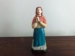Heilige Bernadette beeldje gips llaaster religie, Antiek en Kunst, Ophalen of Verzenden