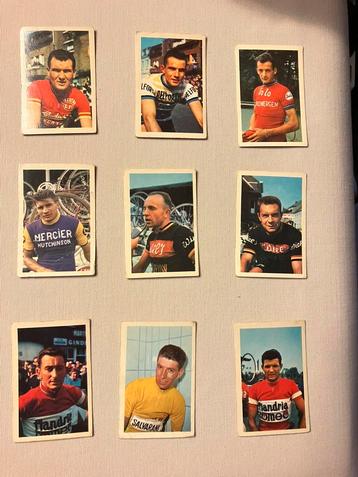 9 kaarten wielrenners Raymond Poulidor Felici Gimondi beschikbaar voor biedingen