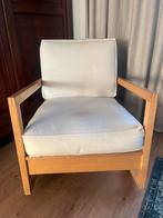 Fauteuil lounge zetel, Huis en Inrichting, Fauteuils, Ophalen, Zo goed als nieuw, Hout