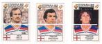 Panini/Espana 82/Angleterre/3 autocollants, Collections, Comme neuf, Affiche, Image ou Autocollant, Envoi