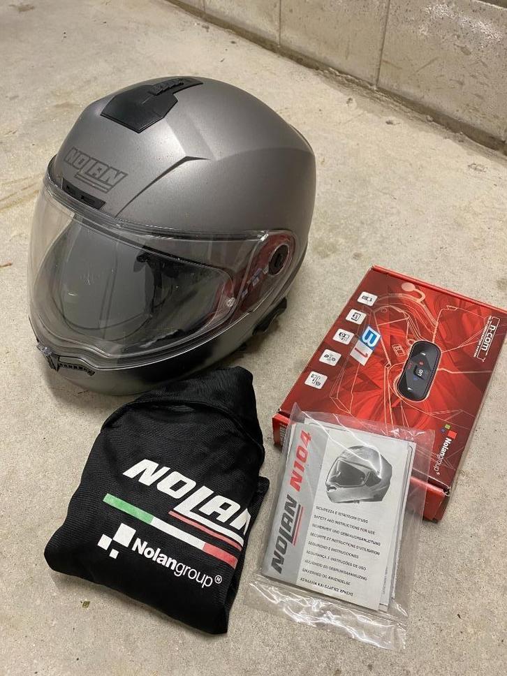 Nolan N104 Classic N-Com motorhelm, maat XL + intercom!, Motoren, Kleding | Motorhelmen, Heren, Systeemhelm, XL, Nolan, Tweedehands