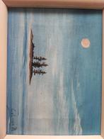 schilderijtje 24  19 cm van Monique Colman met echtheidsbew, Antiek en Kunst, Ophalen of Verzenden