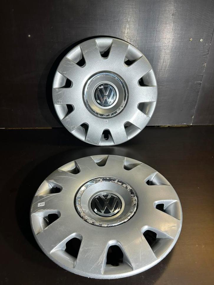 2 wieldoppen VW Passat B7 Bora Caddy Polo Golf 5,6,7 15", Auto diversen, Wieldoppen, Gebruikt, Ophalen of Verzenden