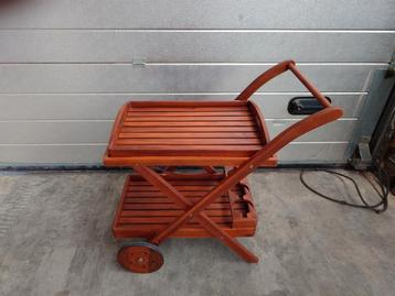 Outdoor trolley hardhout 60x50x80h beschikbaar voor biedingen