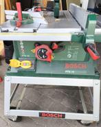 Tafel cirkelzaag Bosch PTS10 op verrijdbare tafel., Doe-het-zelf en Bouw, Gereedschap | Zaagmachines, Ophalen, Gebruikt, Cirkelzaag