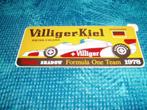 sticker F1 Villiger -Kiel 1978 Hockenheim, Verzamelen, Stickers, Ophalen of Verzenden