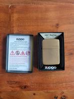 Zippo 1941 Replica – Origineel Messing – Nieuwstaat, Ophalen of Verzenden, Zo goed als nieuw, Aansteker