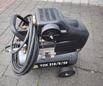 Compressor met hogedrukslang van 10 meter, Doe-het-zelf en Bouw, Compressors, Ophalen, Gebruikt