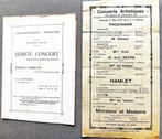 2 CONCERTPROGRAMMA"S 1919 EN 1922, Ophalen
