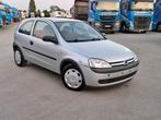 Opel Corsa 1.0i Benzine Euro 4 LEZ—>2030 OK Année 2003,, Autos, Opel, Argent ou Gris, Achat, Entreprise, Boîte manuelle