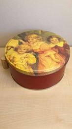 Blik, koektrommel, hoogte 9 cm, diameter 20 cm, Verzamelen, Ophalen