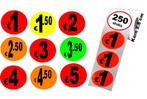 € Prijs etiketten - op rol - fluor papierkleuren, Zakelijke goederen, Kantoor en Winkelinrichting | Kantoorartikelen, Verzenden