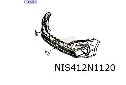 Nissan Townstar (1/22-) (XFK) voorbumper (bij ACC) (zwart) O, Auto-onderdelen, Carrosserie, Bumper, Nissan, Voor, Nieuw, Verzenden