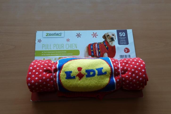 nieuw : gebreide hondenjas LIDL, Dieren en Toebehoren, Hondenkleding, Nieuw, Hondenjas, Ophalen of Verzenden