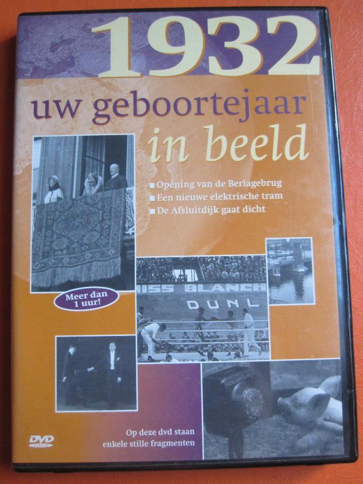 Uw geboortejaar in beeld - 1932, Cd's en Dvd's, Dvd's | Documentaire en Educatief, Zo goed als nieuw, Politiek of Geschiedenis