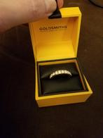 18 karaat geel gouden ring met edelstenen nooit gedragen, Ophalen, Geel, Zo goed als nieuw, 17 tot 18