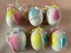 6 pastelkleurige paaseieren, Ophalen of Verzenden, Zo goed als nieuw