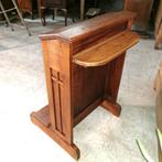 Antieke Biechtbank in pitchpine L 60 B 54 H 90, Antiek en Kunst, Ophalen