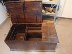 Houten kist met wijn opslagruimte, Huis en Inrichting, Woonaccessoires | Kisten, Ophalen, Gebruikt, 100 tot 150 cm, Minder dan 50 cm