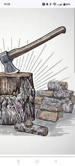 Brandhout om zelf te klieven (gratis), Tuin en Terras, Minder dan 3 m³, Ophalen, Overige houtsoorten, Blokken