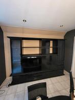 Wandkast zwart glanzend hout, Huis en Inrichting, Ophalen