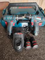2 st Bosch Boormachine GSR 12V-15, Doe-het-zelf en Bouw, Gereedschap | Boormachines, Ophalen, Zo goed als nieuw, Boormachine