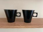 2 zwarte espressokopjes, Huis en Inrichting, Ophalen of Verzenden, Nieuw, Effen, Kop(pen) en/of Schotel(s)