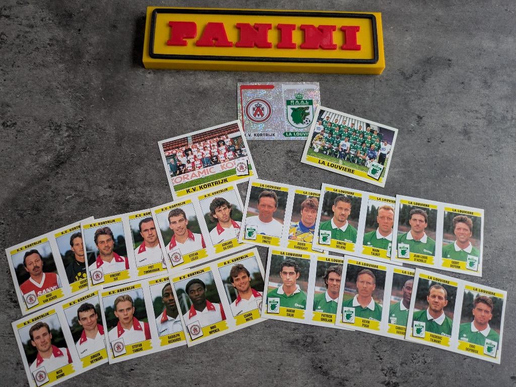 15 AUTOCOLLANTS PANINI FOOTBALL 96 KORTRIJK/LA LOUVIÈRE, Hobby & Loisirs créatifs, Autocollants & Images, Neuf, Enlèvement ou Envoi