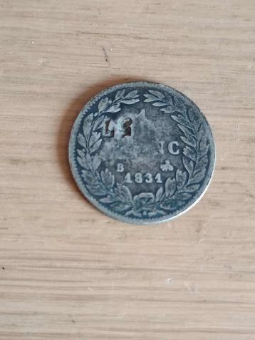 FRANKRIJK 1 Franc 1831 B met klop - Louis Philippe I beschikbaar voor biedingen