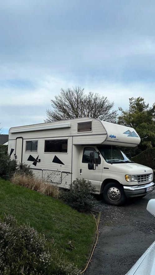 Old Timer US Ford Econoline 1993 - V8 diesel - C-rijbewijs, Caravans en Kamperen, Mobilhomes, Particulier, Half-integraal, tot en met 5