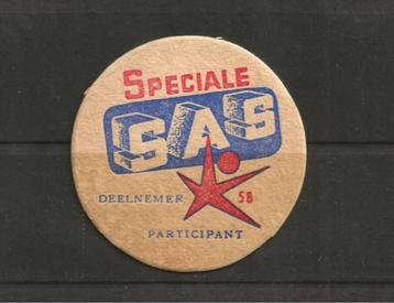 Bier-Kaart-Speciale SAS-Boezinge-Brasseries-Expo-58-Rare beschikbaar voor biedingen