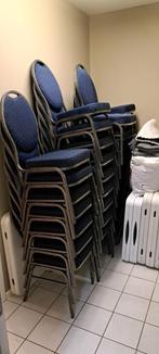 Banketstoelen, Huis en Inrichting, Ophalen, Blauw, Zo goed als nieuw, Metaal