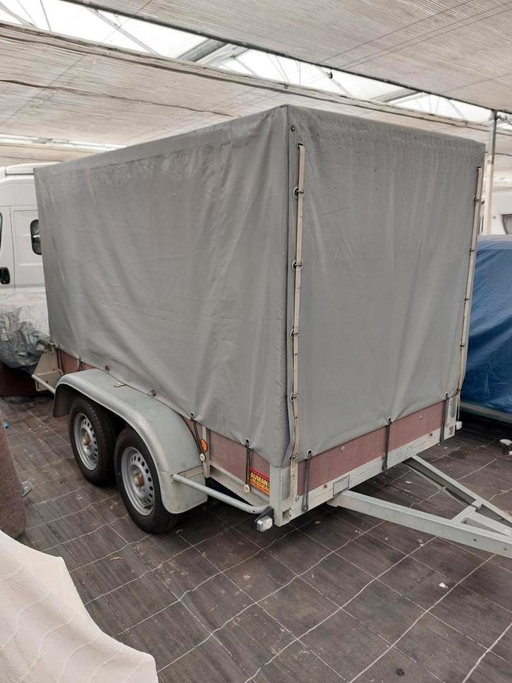 Veelzijdige gesloten moto remork 250x130x170h, Auto diversen, Aanhangers en Bagagewagens, Ophalen