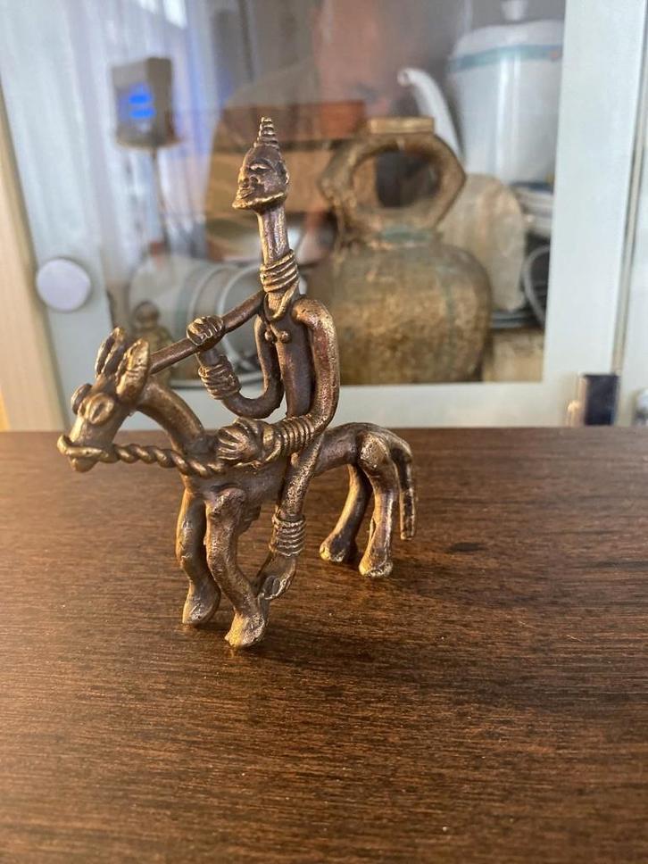 2 cavaliers Dogon Djenné en bronze, Antiquités & Art, Art | Art non-occidental, Enlèvement ou Envoi