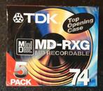 TDK MD-RXG74EB minidisc (5-pack), TV, Hi-fi & Vidéo, TV, Hi-fi & Vidéo Autre, Minidisc, Enlèvement ou Envoi, Neuf