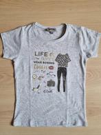 T-shirt gris avec texte - Dotts - taille 152, Dotts, Fille, Chemise ou À manches longues, Utilisé