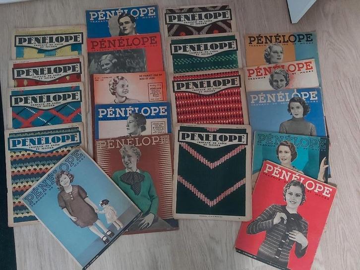 19 oude franse mode tijdschriften PENELOPE jaren '30, Verzamelen, Tijdschriften, Kranten en Knipsels, Tijdschrift, 1920 tot 1940