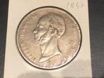 Nederland 2 1/2 gulden 1847 zilver, Ophalen of Verzenden, Zilver