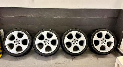 Originele Polo 6r GTI velgen met banden., Auto-onderdelen, Banden en Velgen, Banden en Velgen, Zomerbanden, 17 inch, 205 mm, Personenwagen
